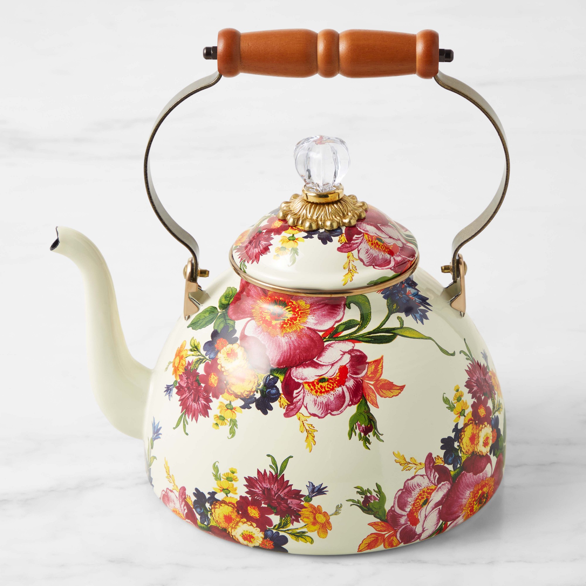 MacKenzie-Childs Flower Market Tea Kettle Simolary simolary.com