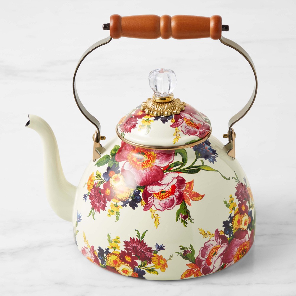 MacKenzie-Childs Flower Market Tea Kettle - 3-Qt.