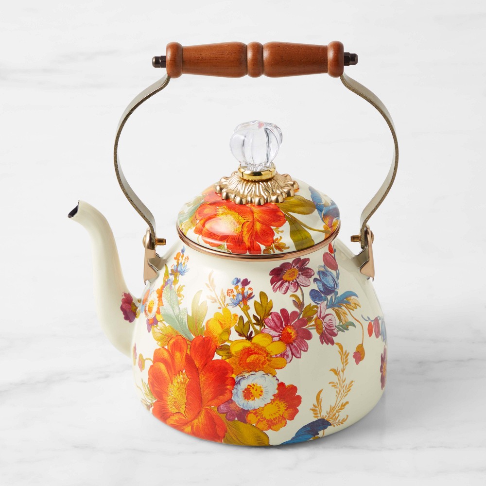 MacKenzie-Childs Flower Market Tea Kettle - 2-Qt.