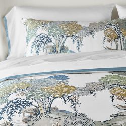 Scalamandré x Williams Sonoma Home Sea Of Trees Duvet Cover &amp; Shams