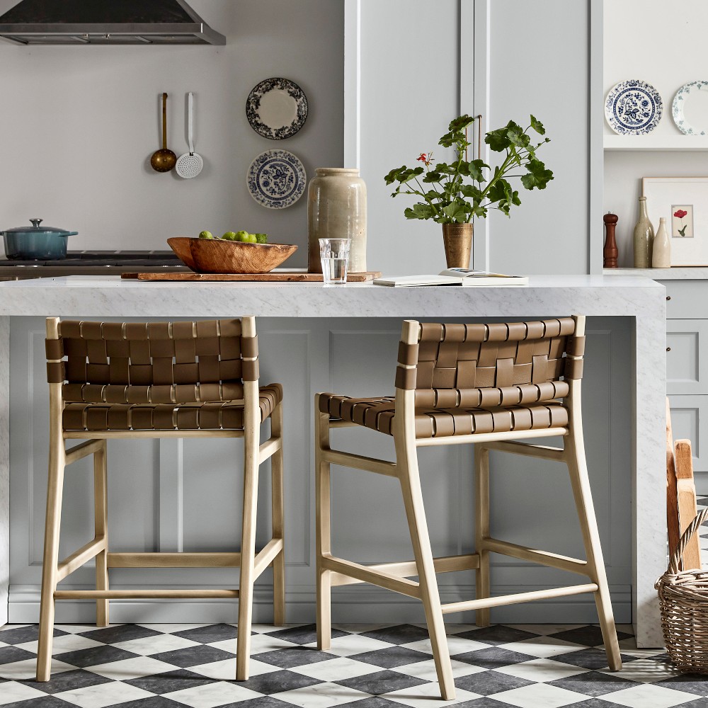 Stratton Low Back Counter Stool by Williams Sonoma Home