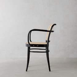 Ton 811 Caned Dining Armchair, Black