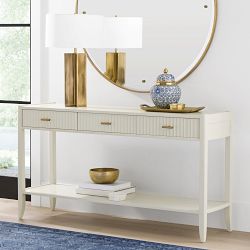 Lewis 3-Drawer Open Console Table (60")