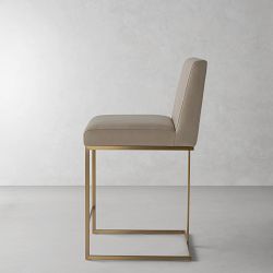 Bradley Upholstered Square Back Counter &amp; Bar Stool