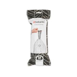 Brabantia PerfectFit Trash Bags, Code M, 16 Gallon (60L), 120 Trash Bags