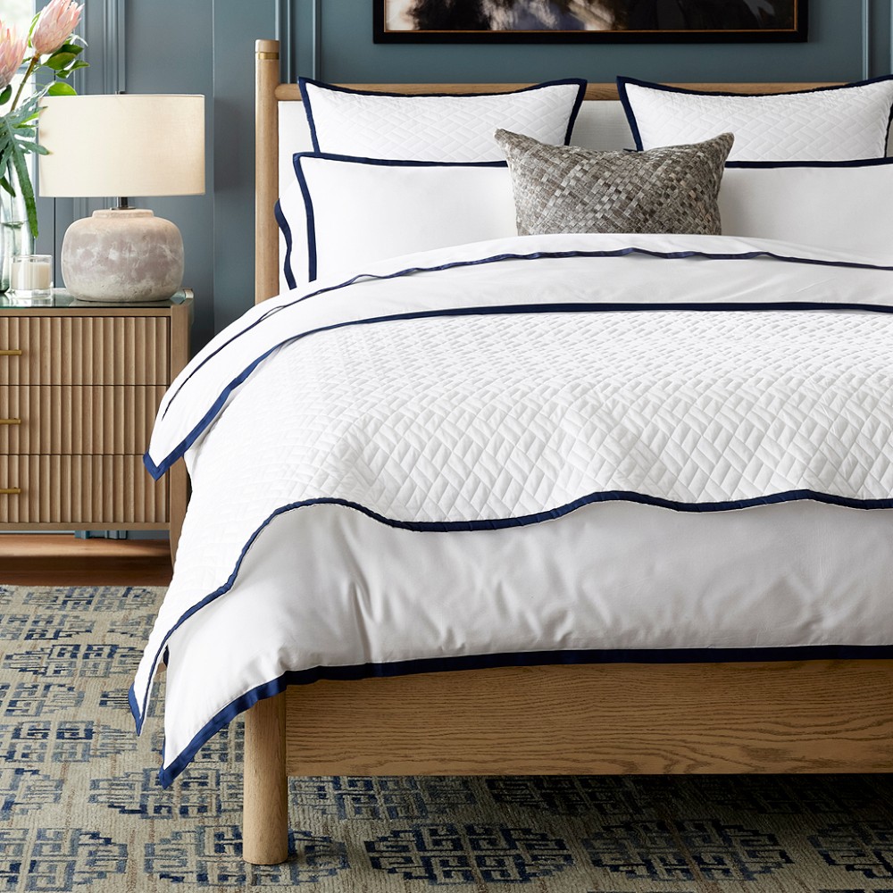 Chambers® Border Sateen Quilt & Shams by Williams Sonoma Home