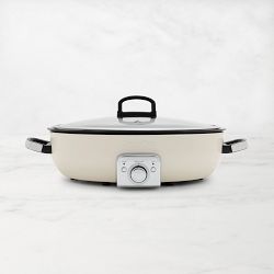 GreenPan™ Elite Ceramic Nonstick Electric Everyday Skillet, Cloud Cream, 5 1/2-qt