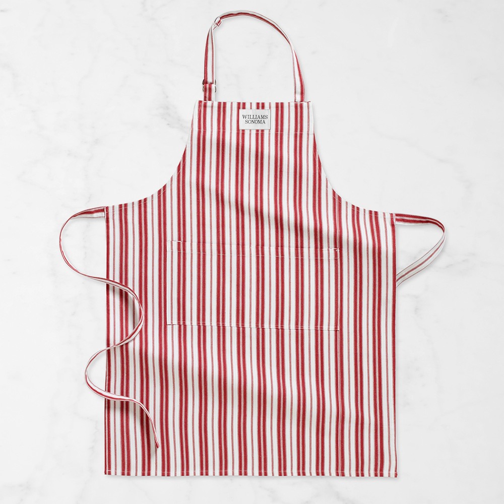 Williams Sonoma Classic Stripe Apron - Claret Red