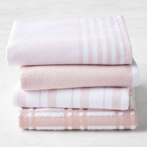 Williams Sonoma Super-Absorbent Multi-Pack Towels, Set of 4, Dusty Rose