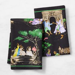 Sheila Bridges x Williams Sonoma Harlem Toile Bar Towels, Set of 2