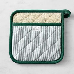 Williams Sonoma Heritage Stripe Potholder, Dark Green