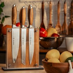 Schmidt Brothers Bonded Teak 7-Piece Knife Set
