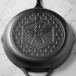Lodge Chef Collection Cast-Iron Honeycomb Skillet, 12"
