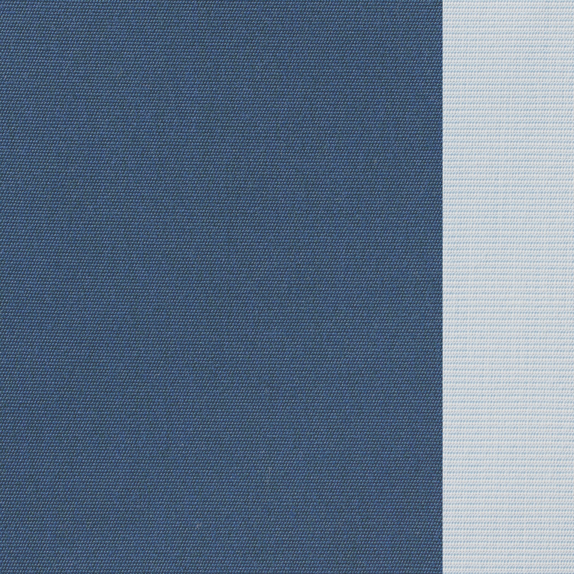Sunbrella Performance Canvas, Denim Blue with Light Blue Piping