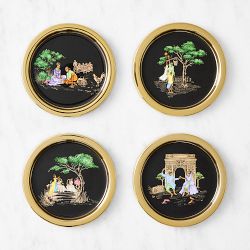 Sheila Bridges x Williams Sonoma Harlem Toile Coasters, Set of 4