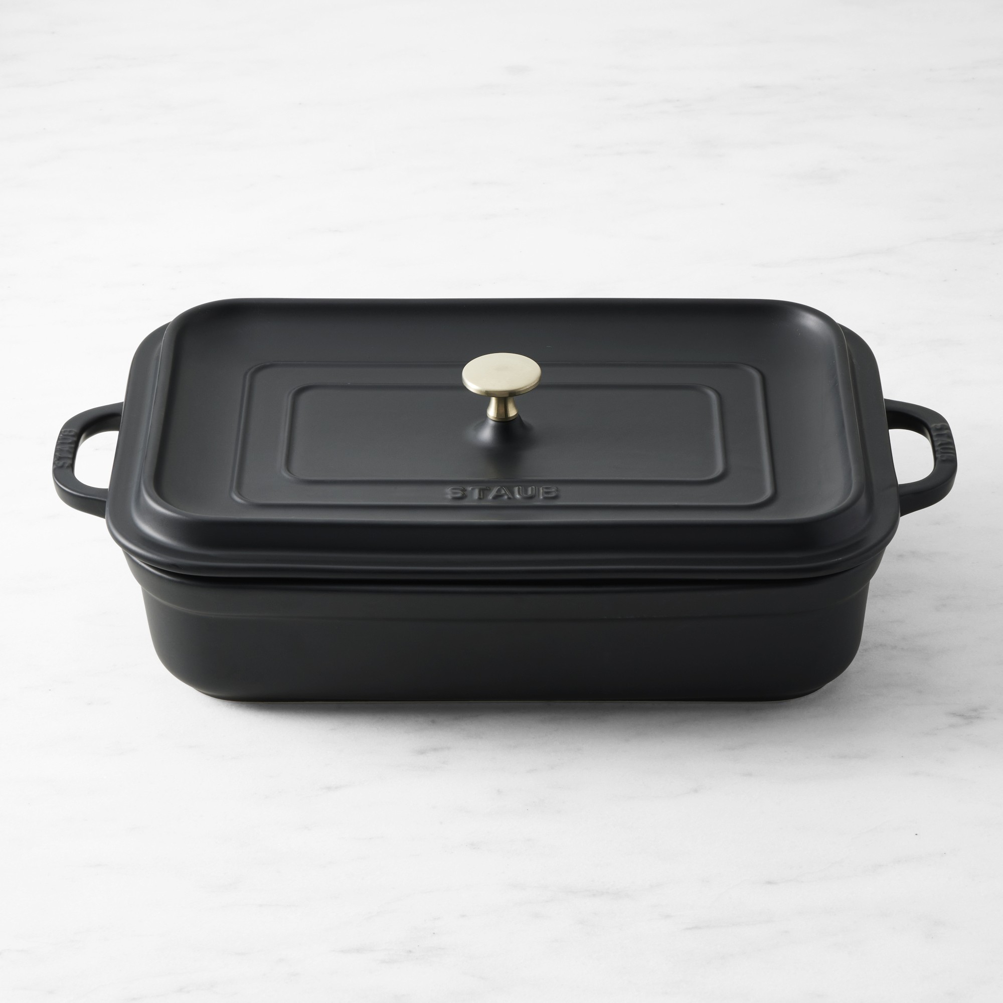 Staub Stoneware Rectangular Covered Baker, 4.8-Qt. Simolary simolary.com
