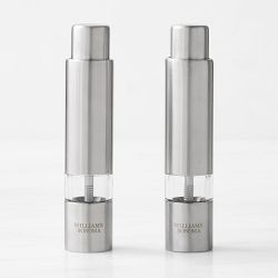 Williams Sonoma Thumb Salt and Pepper Mills, Stainless-Steel