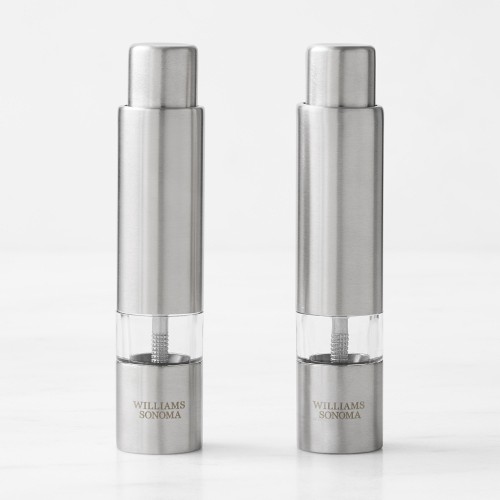 Williams Sonoma Thumb Salt and Pepper Mills, Stainless-Steel