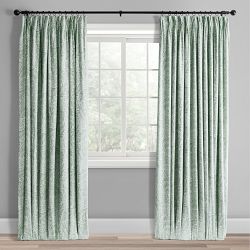 Morris & Co. x Williams Sonoma Home Larkspur Curtain, 50" x 84", Sage
