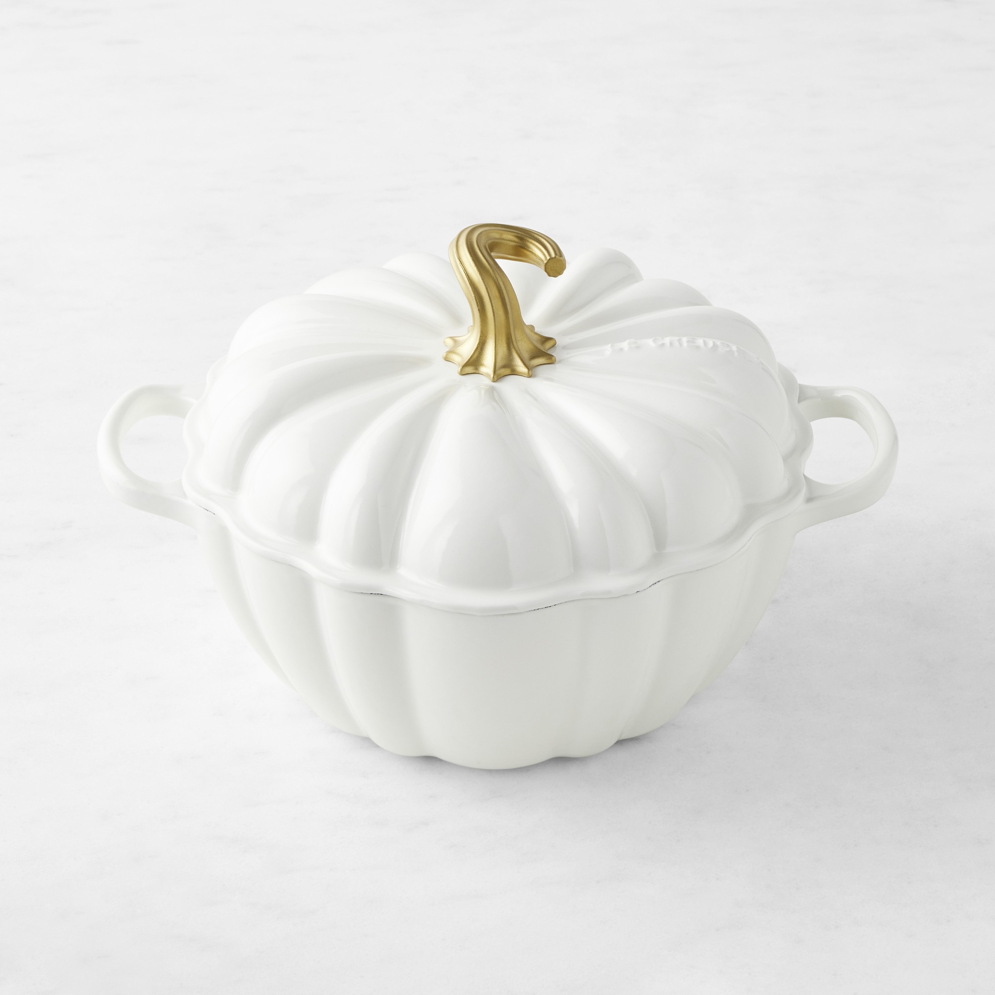Le Creuset Enameled Cast Iron Pumpkin Cocotte, 4-Qt. Simolary simolary.com