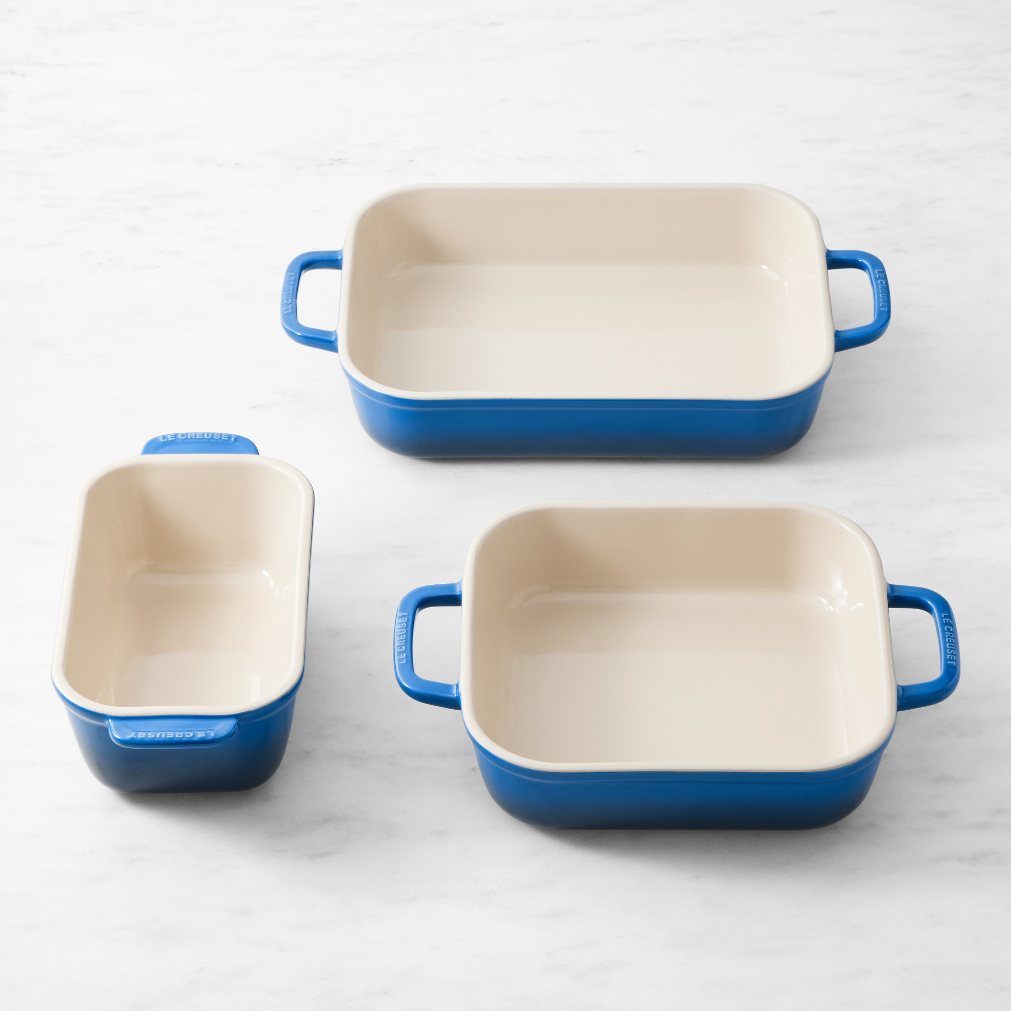 Le Creuset San Francisco Stoneware Open Baker, Set of 3 Sansujyuku sansujyuku.com