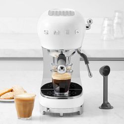 SMEG 50's Style Retro Manual Espresso Machine, White