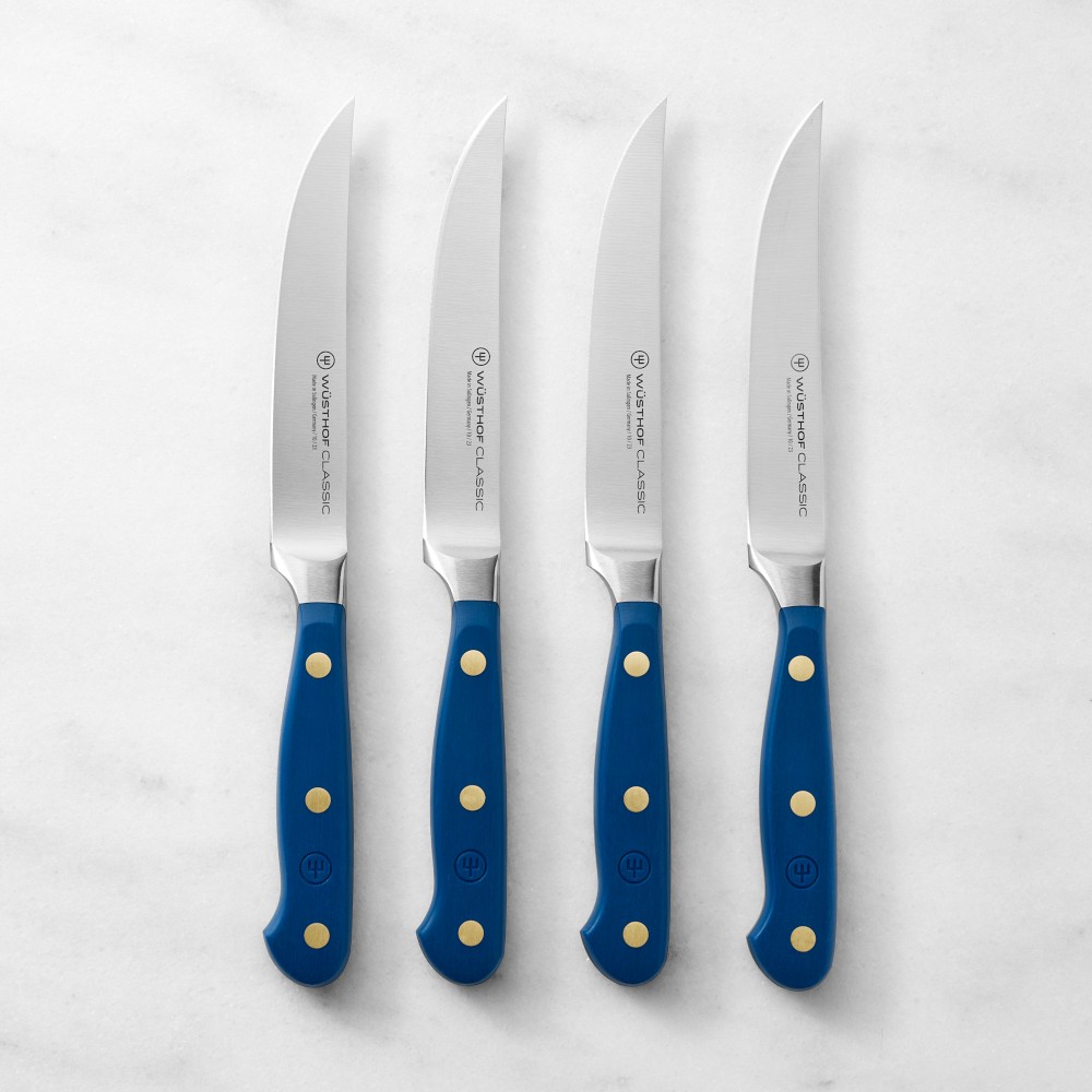 WÜSTHOF Classic Steak Knives, Set of 4 - Wild Blueberry