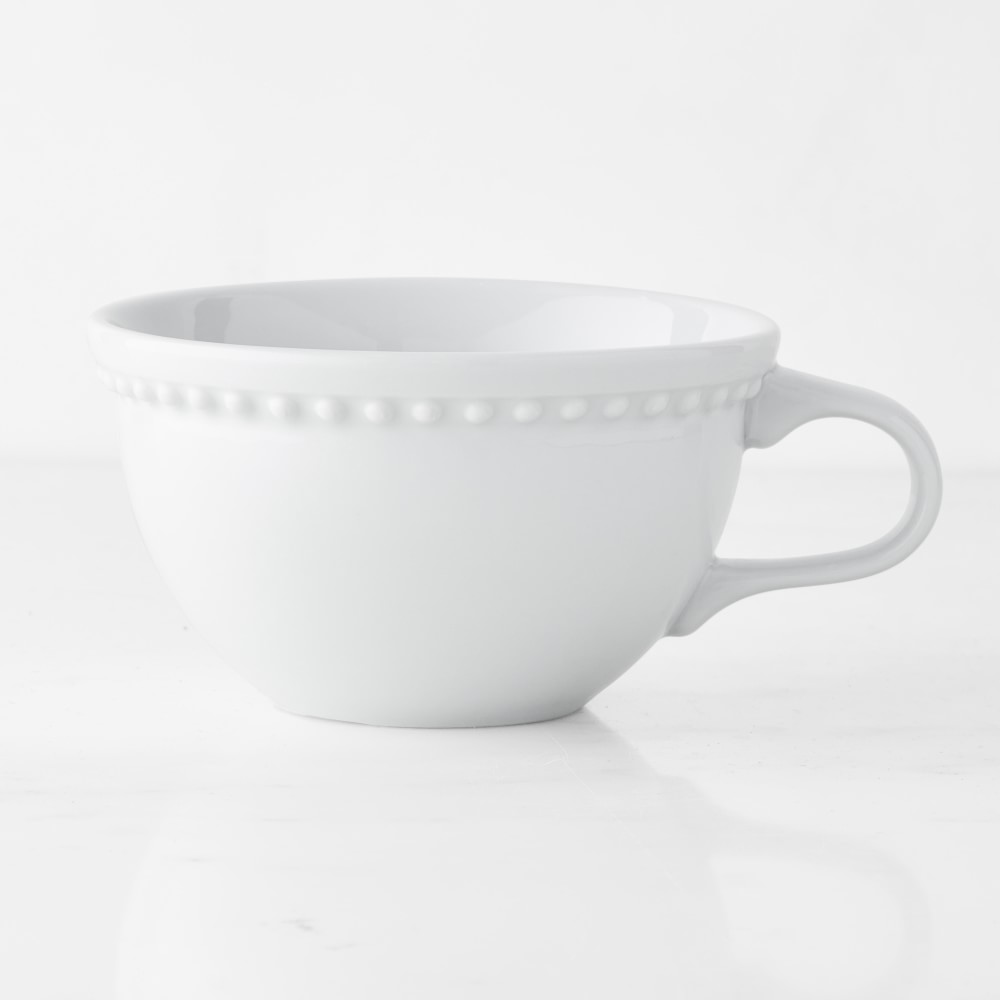Pillivuyt Beaded Coupe Mugs - Set of 4