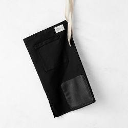 Williams Sonoma Ultimate Half Apron, Black Canvas