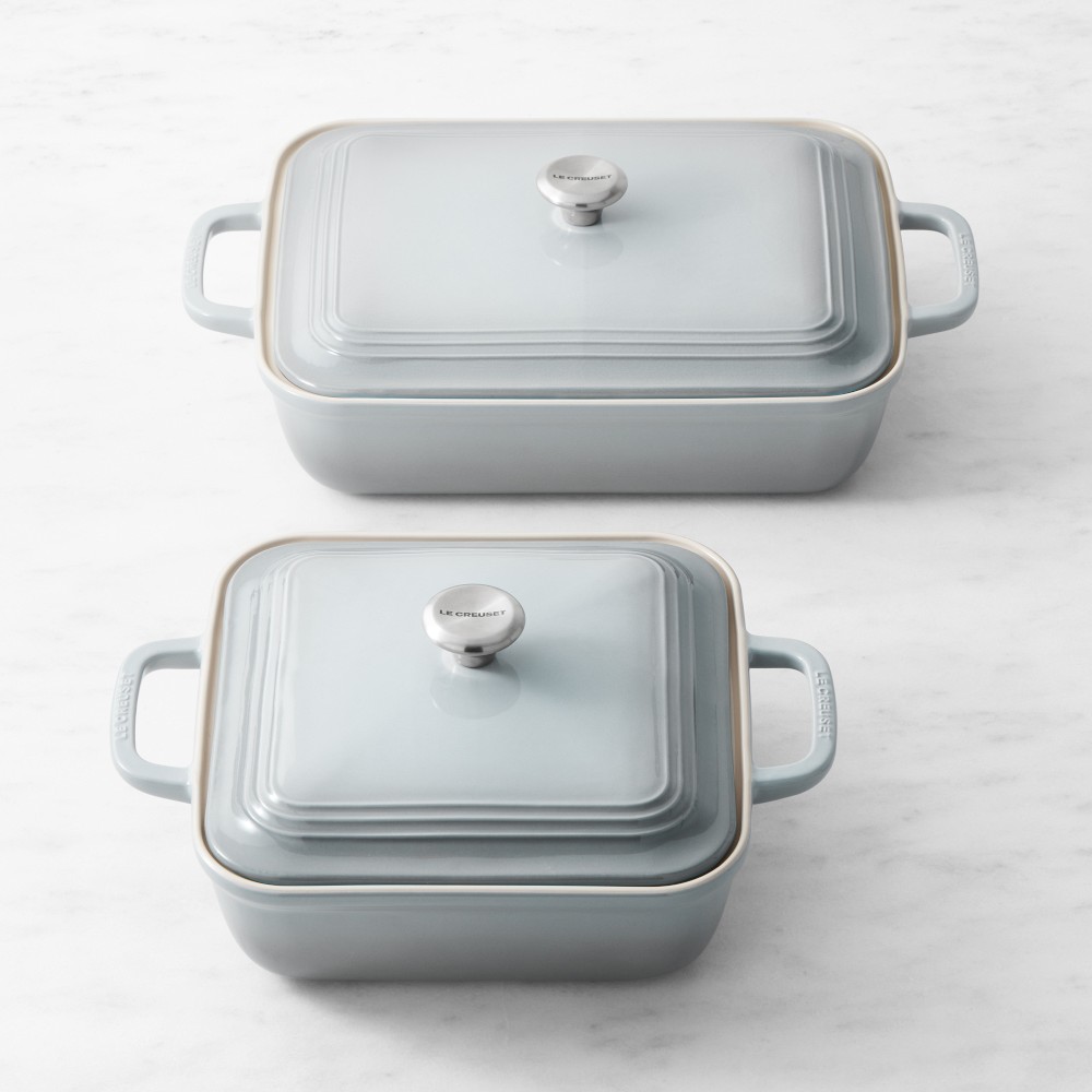 Le Creuset San Francisco Stoneware Covered Baker, Set of 4 - French Grey
