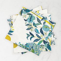 Matouk Schumacher Citrus Garden Napkins, Set of 4, Pool