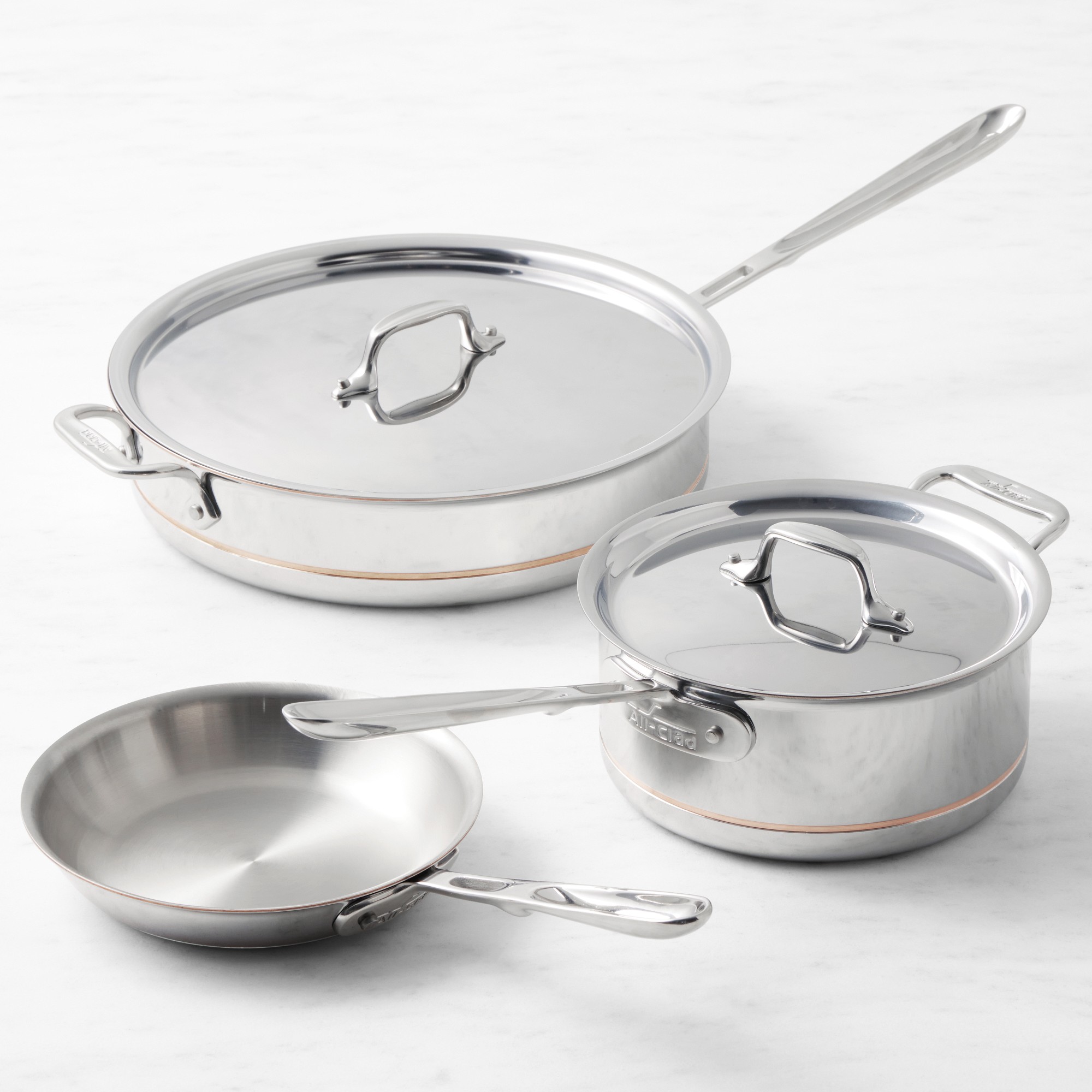 All-Clad Copper Core 5-Piece Cookware Set Simolary simolary.com