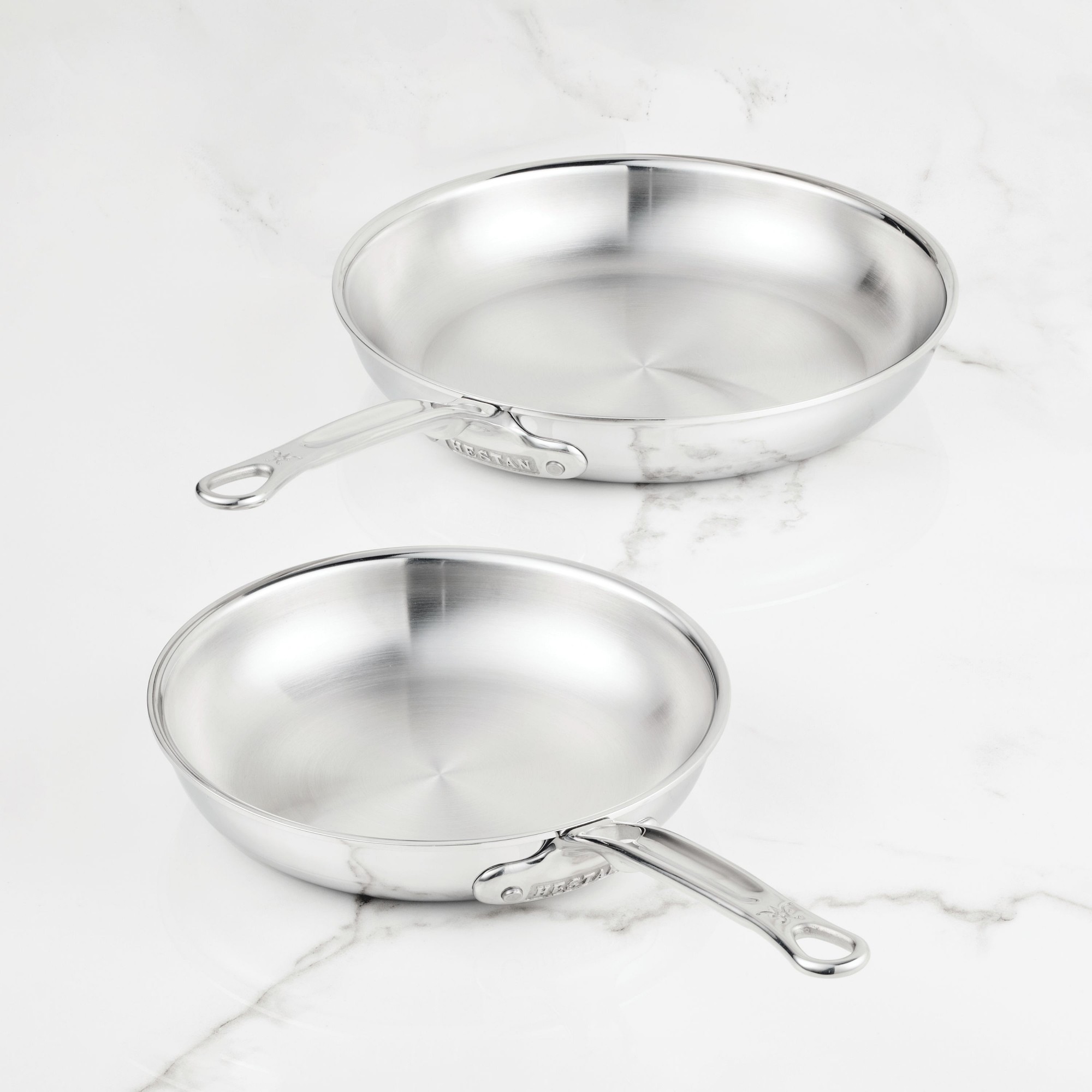 Hestan ProBond Luxe Professional Clad Stainless-Steel Skillet, Set of 2 Sansujyuku sansujyuku.com