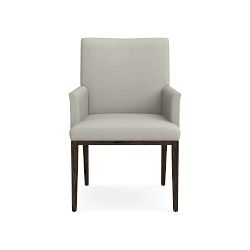 OPEN BOX: Austin Arm Chair, Performance Slub Weave, Light Grey