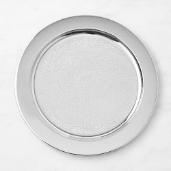 Metal Hammered ChargerNickel