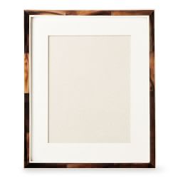 OPEN BOX: Horn and Bone Picture Frame, Dark, 11" X 14"