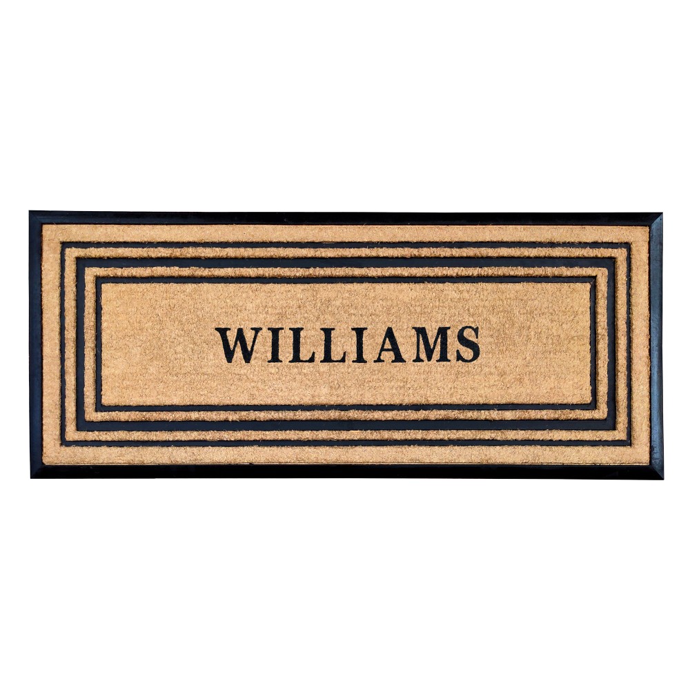 Williams Sonoma Triple Picture Frame Doormat, 22x36 - Personalized
