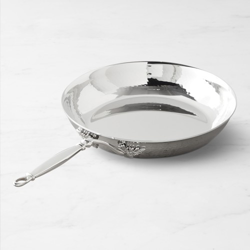 Ruffoni Opus Prima Hammered Stainless-Steel Fry Pans Simolary simolary.com