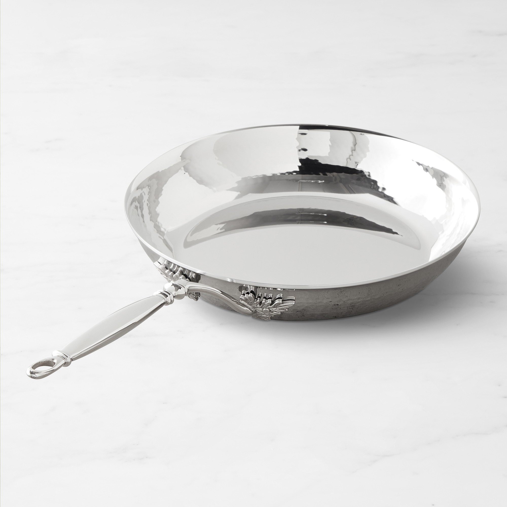 Ruffoni Opus Prima Hammered Stainless-Steel Fry Pans Simolary simolary.com