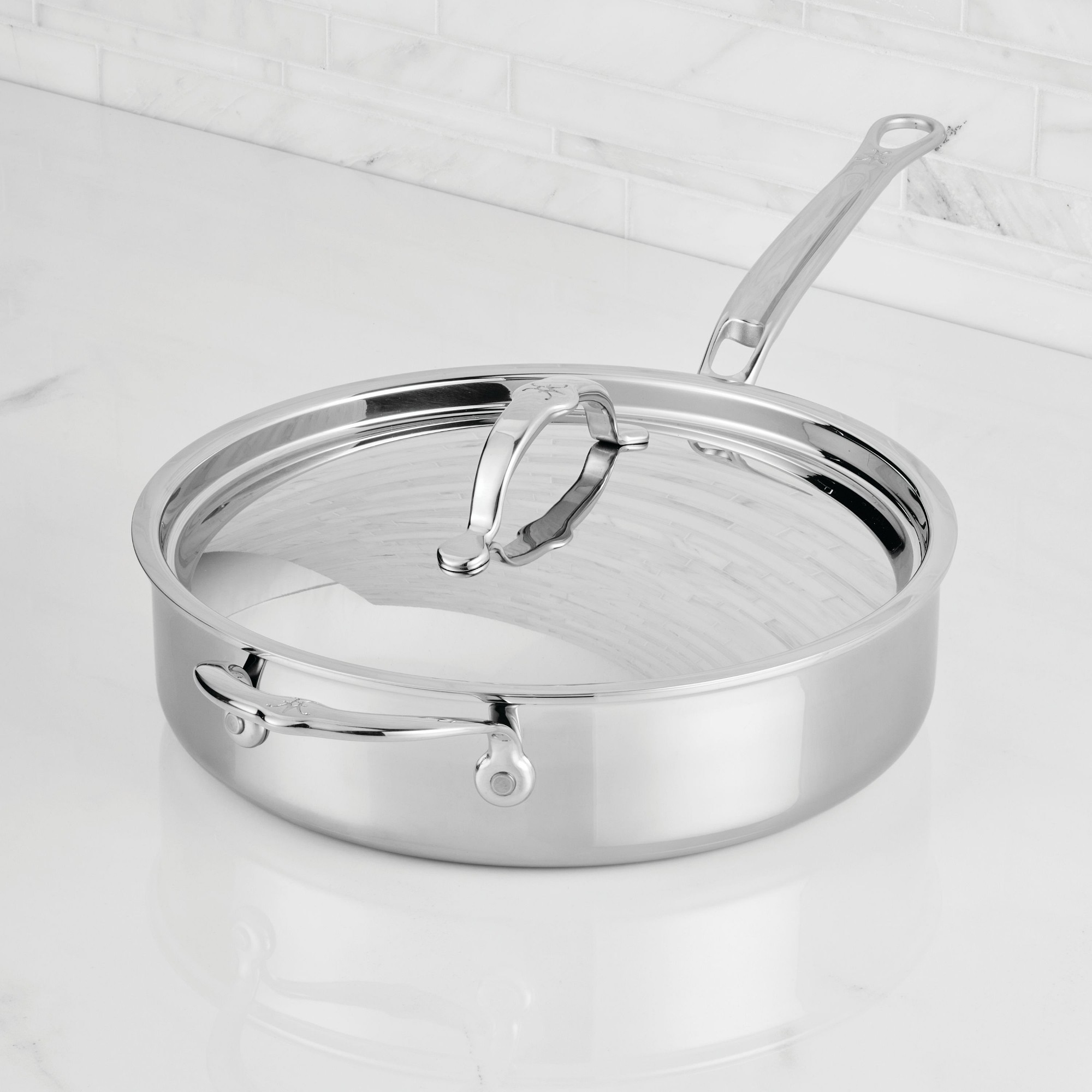 Hestan ProBond Luxe Professional Clad Stainless-Steel Sauté Pan Simolary simolary.com