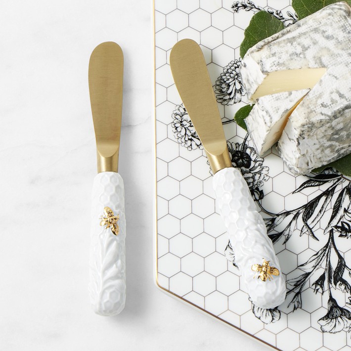 Honeycomb Cheese Spreaders, Set of 2 | Williams Sonoma
