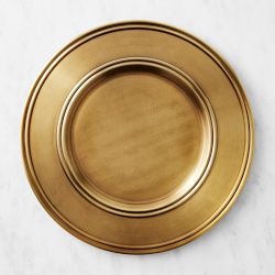 Williams Sonoma Pantry Chargers, Set of 6, Brass