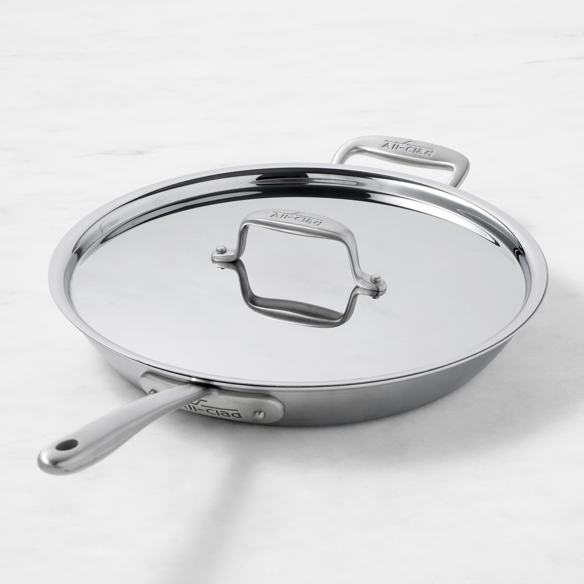 All-Clad Collective Stainless-Steel Fry Pan with Lid, 12″ Simolary simolary.com