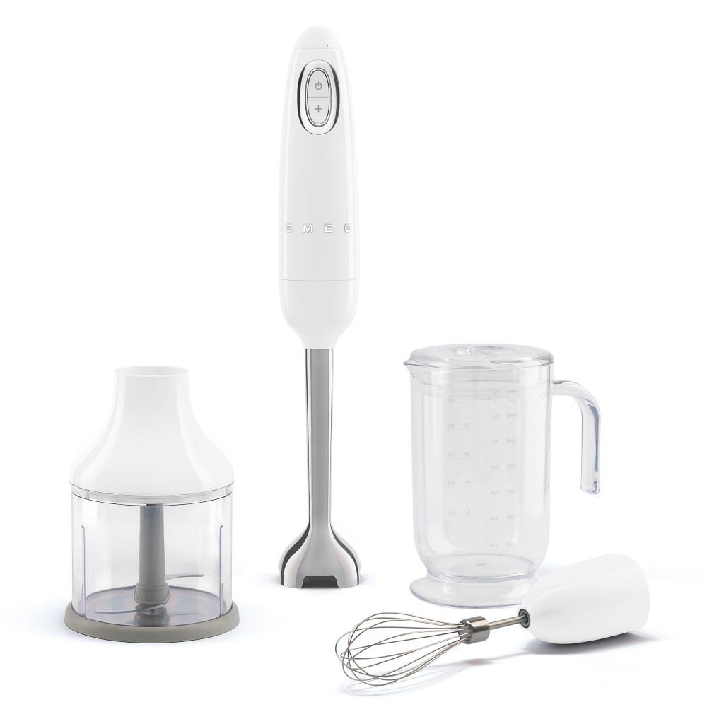 SMEG Retro Hand Blender with Accessories - White