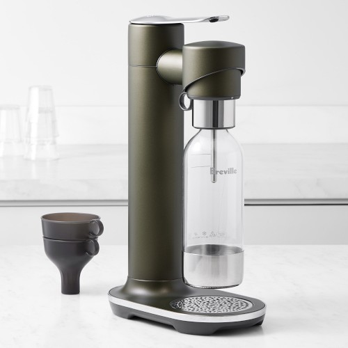 Breville InFizz Fusion Sparkling Beverage Maker without CO2 Cylinder, Olive Tapenade