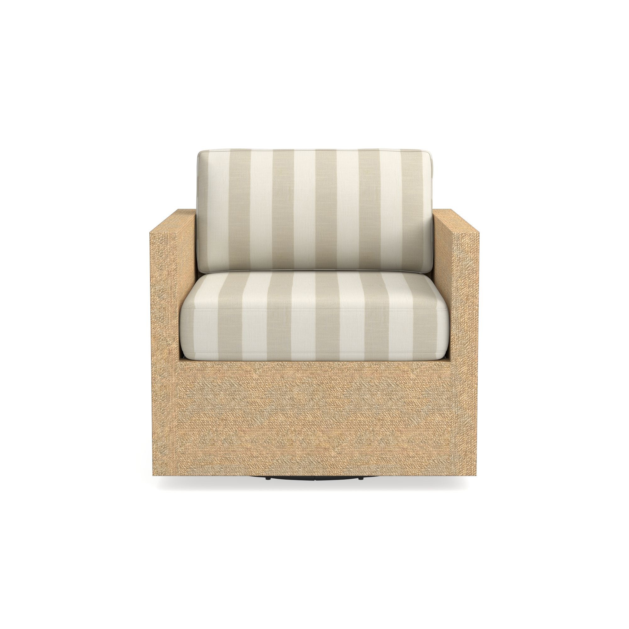 Basketweave Cabana Stripe, Stone