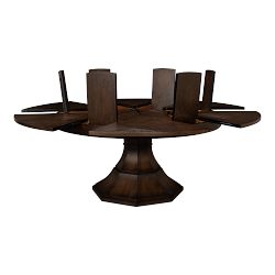 Giselle Jupe Extendable Round Dining Table (54"-70")