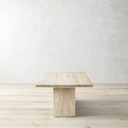 Ortega Travertine Rectangular Coffee Table (48" )