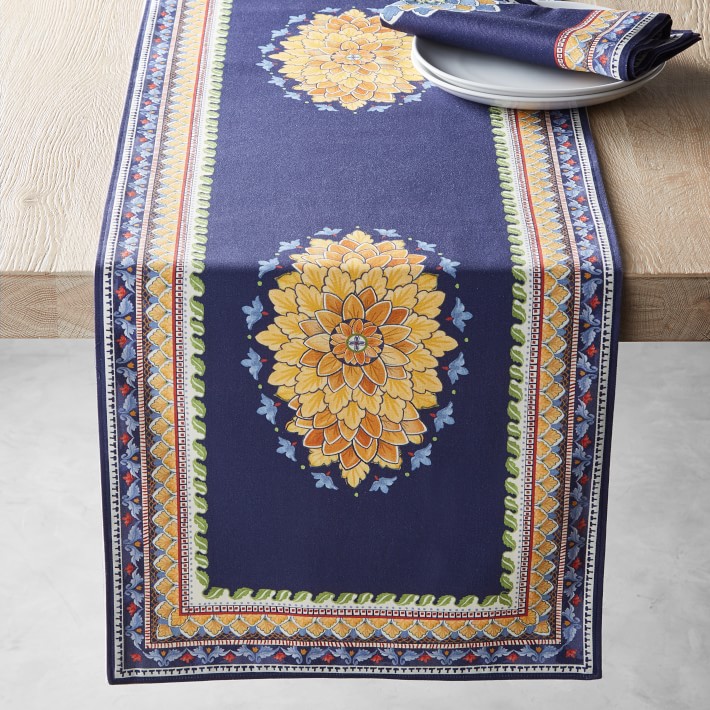 Milazzo Sicily Table Runner | Williams Sonoma