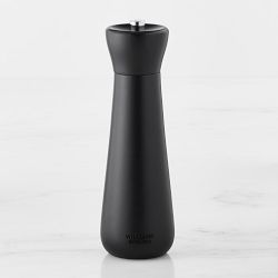 Williams Sonoma Black &amp; White Wood Salt &amp; Pepper Mills, 7"